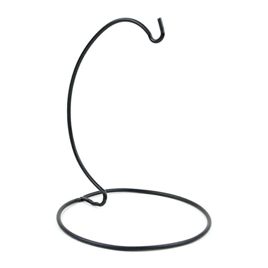 Touch of Nature 9in Hand Blown Glass Curved Wire Stand, 1pc