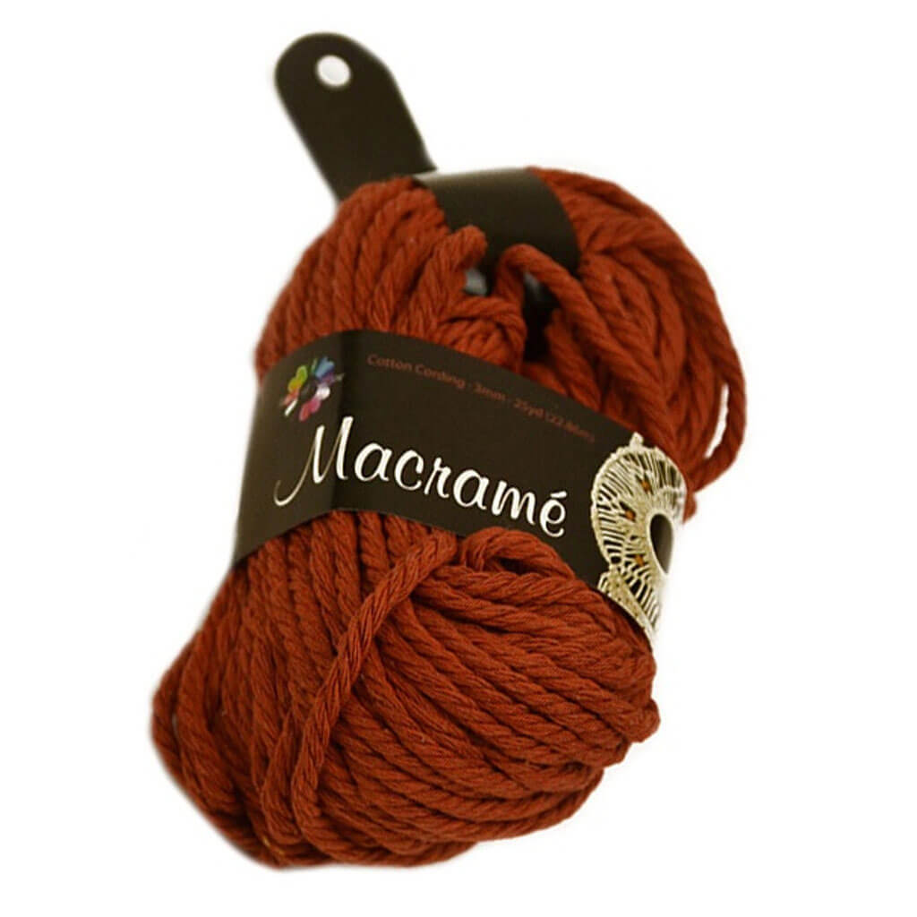 Touch of Nature 25 yards 3mm Rust Cotton Cording