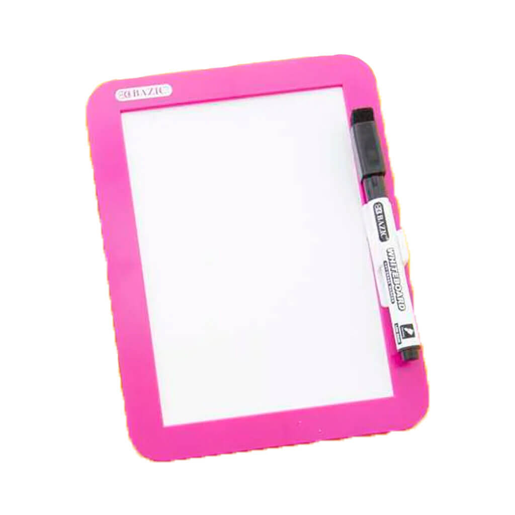 Bazic Locker Magnetic Dry Erase Board with Marker 5in x 7in