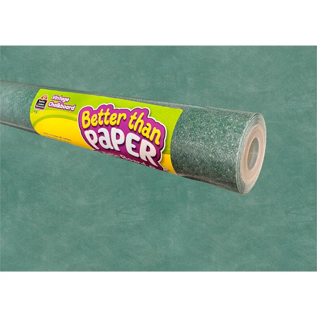Better Than Paper Bulletin Board Roll 4ft x 12ft Vintage Chalkboard 