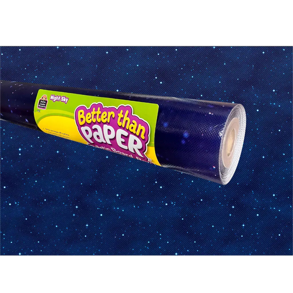 Better Than Paper Bulletin Board Roll 4ft x 12ft Night Sky 