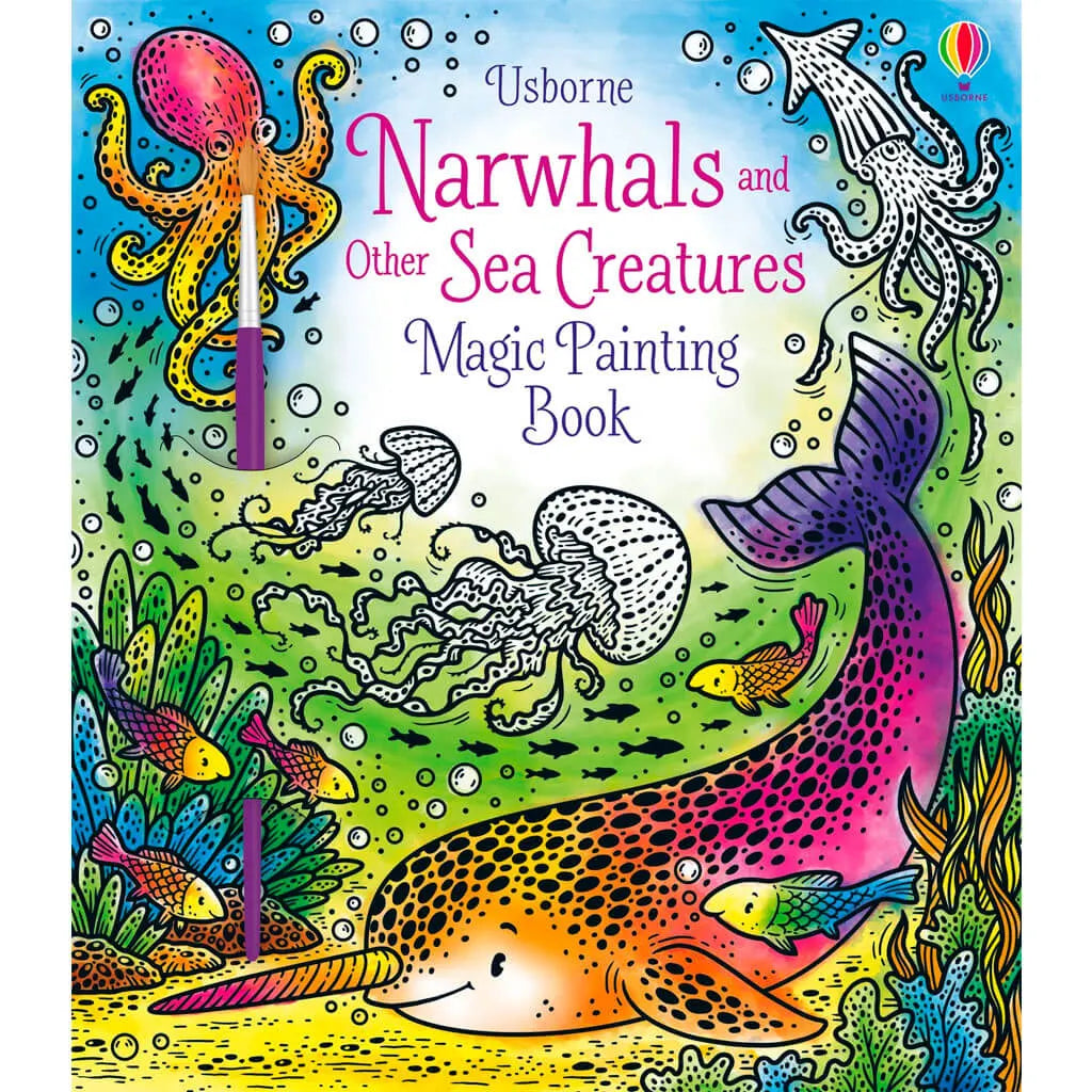 Narwhals and Other Sea Creatures Painting Book
