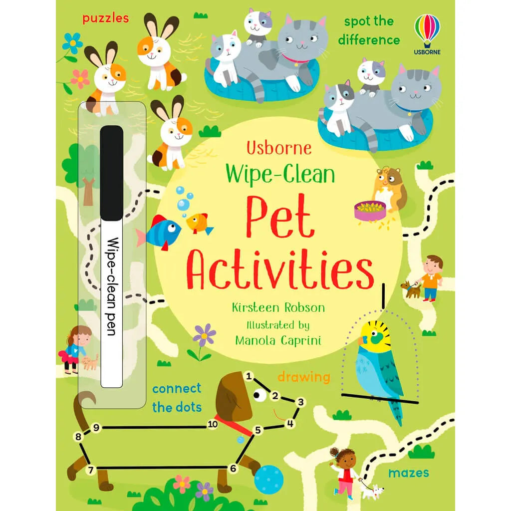 Wipe-Clean Pet Activities