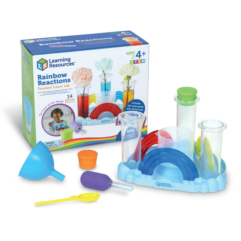 Preschool Science Rainbow Reactions Lab