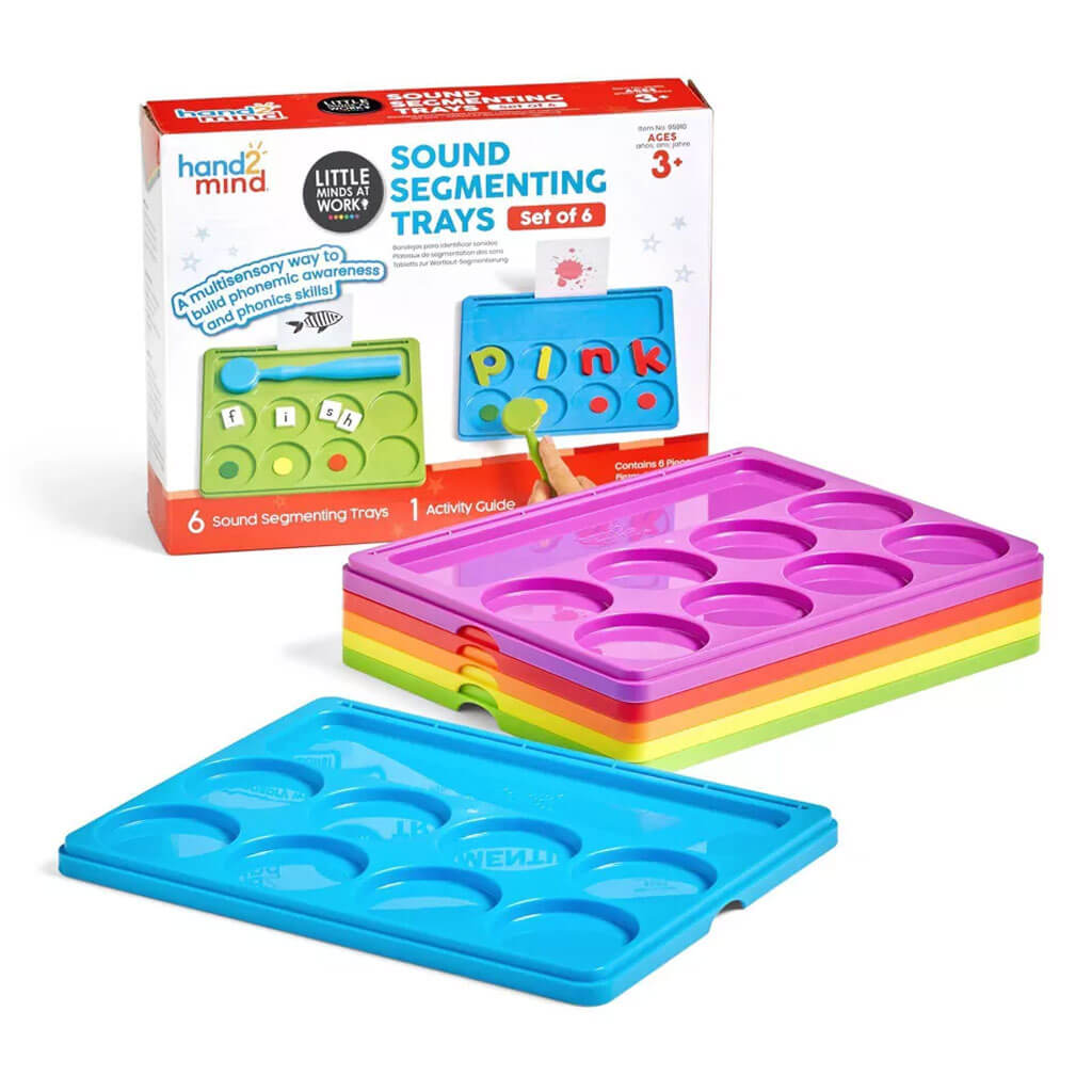 Little Minds At Work� Sound Segmntg Trays 6pc