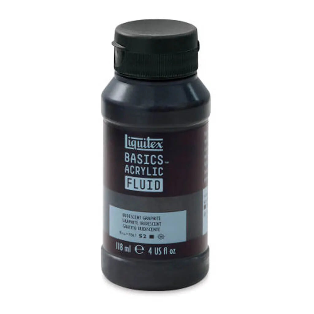 Liquitex Basics Acrylic Fluid  118ml (4oz) Bottle Iridescent Graphite S1
