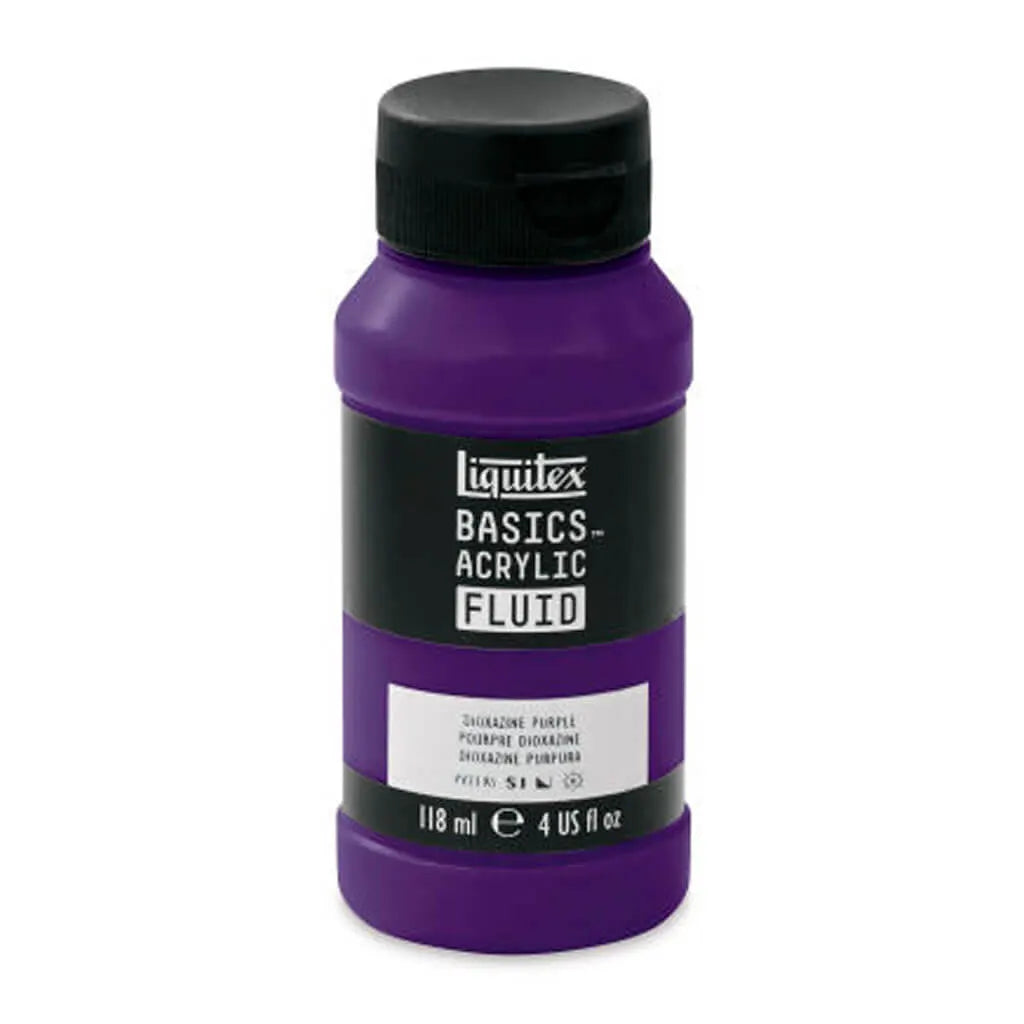 Liquitex Basics Acrylic Fluid  118ml (4oz) Bottle Dioxazine Purple S1