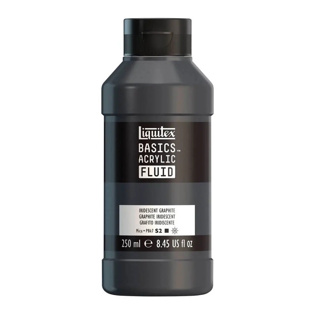Liquitex Basics Acrylic Fluid  250ml (8.45oz) Bottle Iridescent Graphite S1