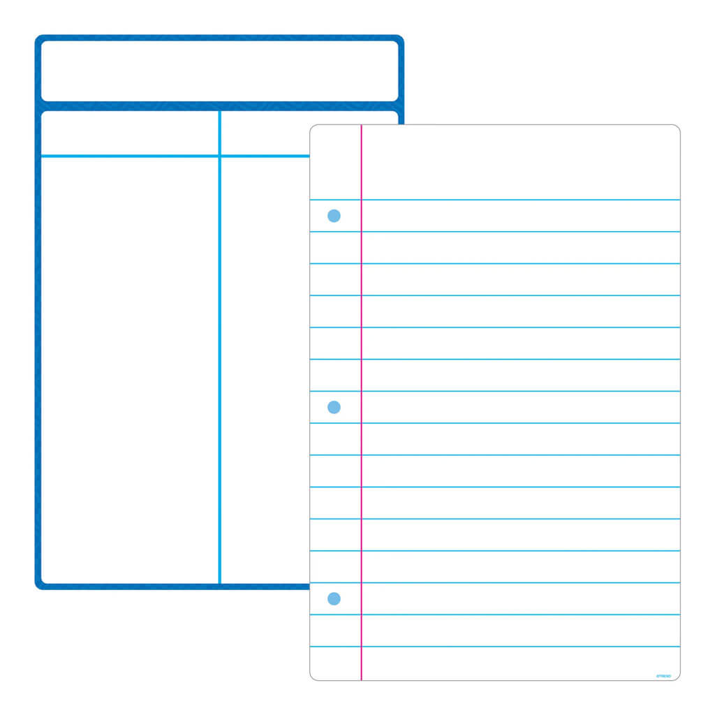 Reusable Note Sheets Wipe-Off Learning Set