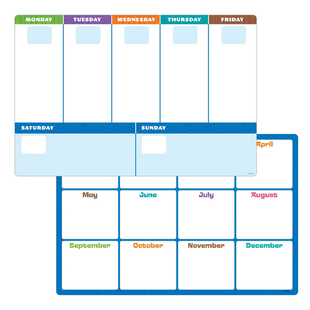 Reusable Planner Sheets Wipe-Off Learning Set