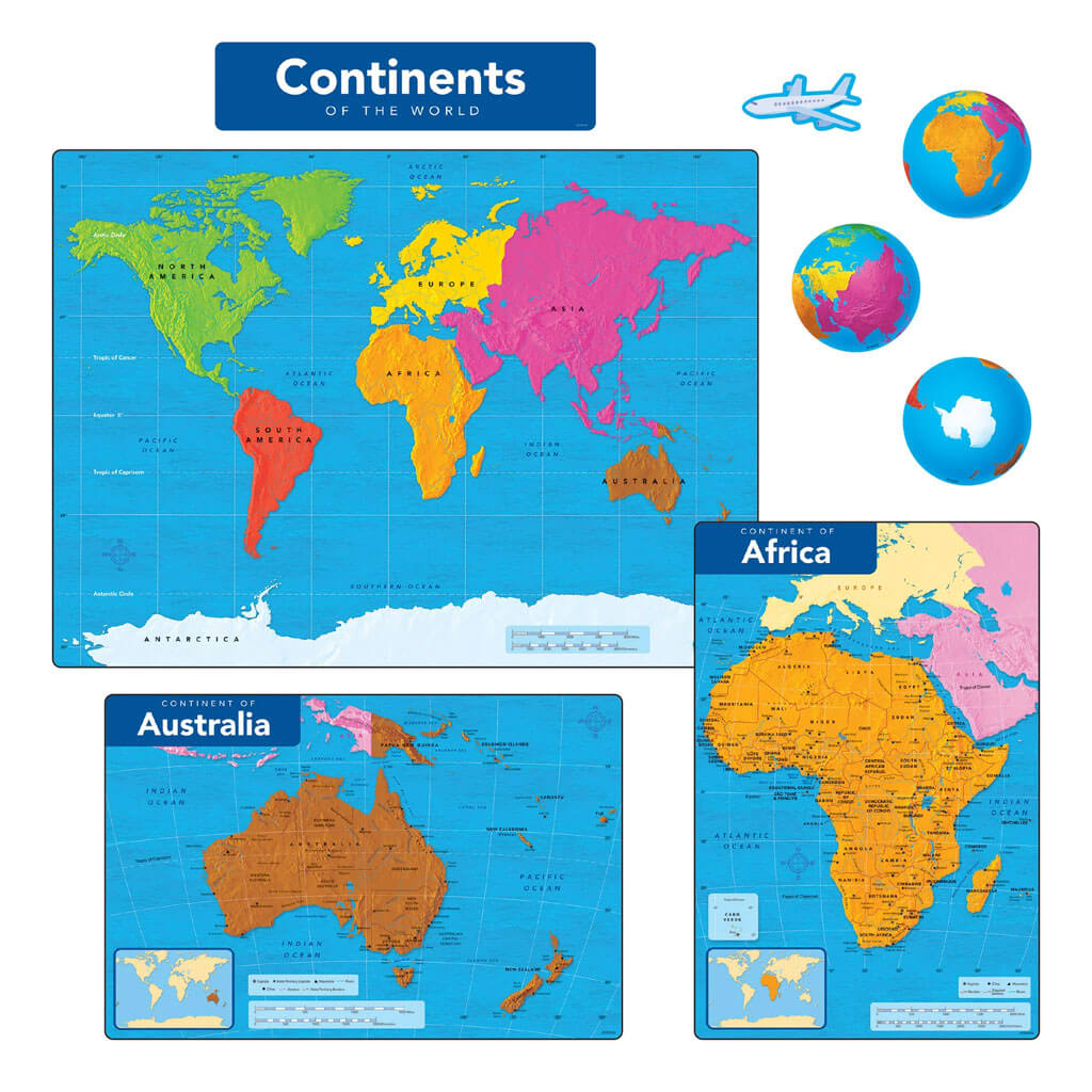 Continents of the World Learning Set