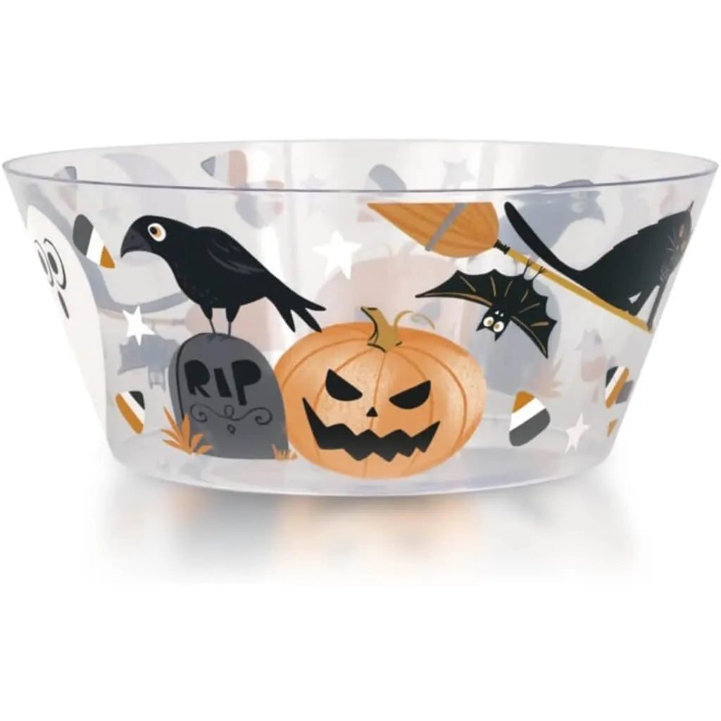 Bats &amp; Boos Plastic Serving Bowl, 10in