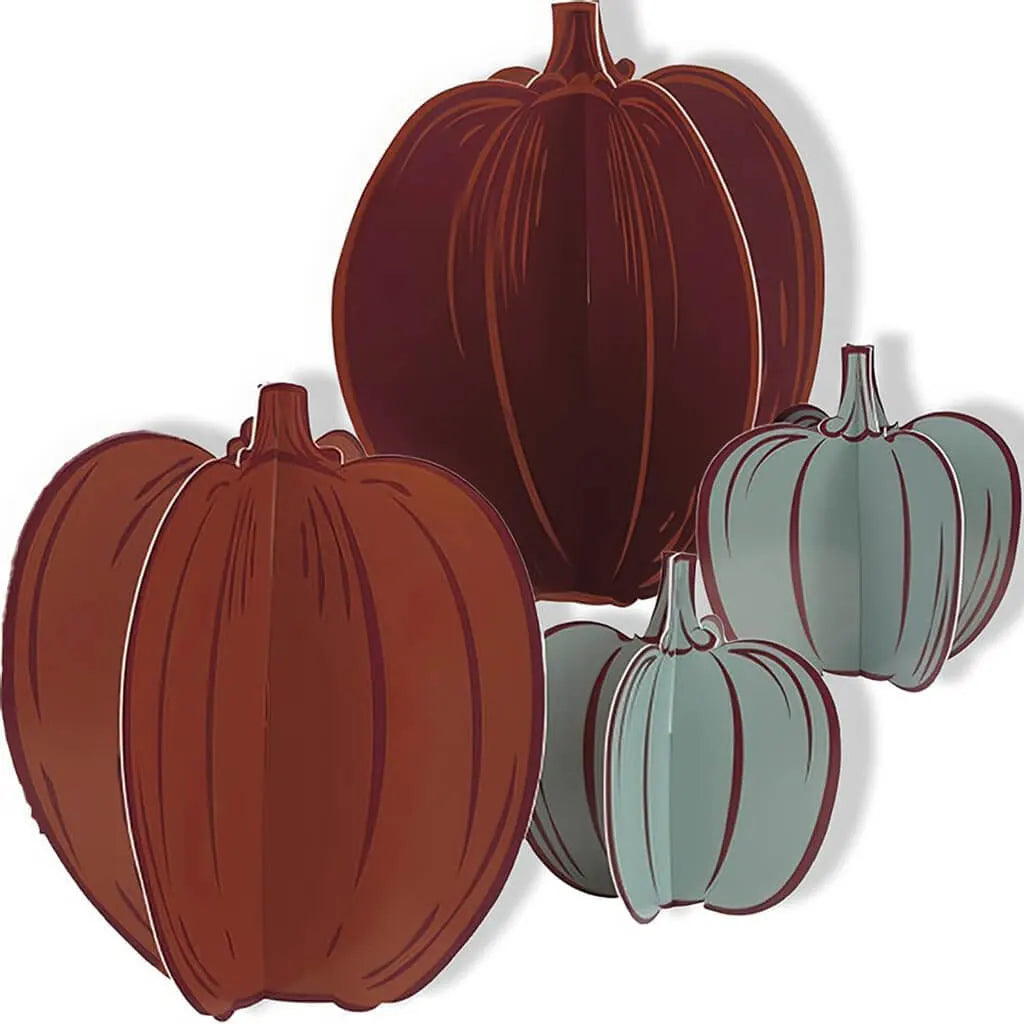 Pumpkin Centerpiece Decorations (11.5in, 9.5in, 6in)