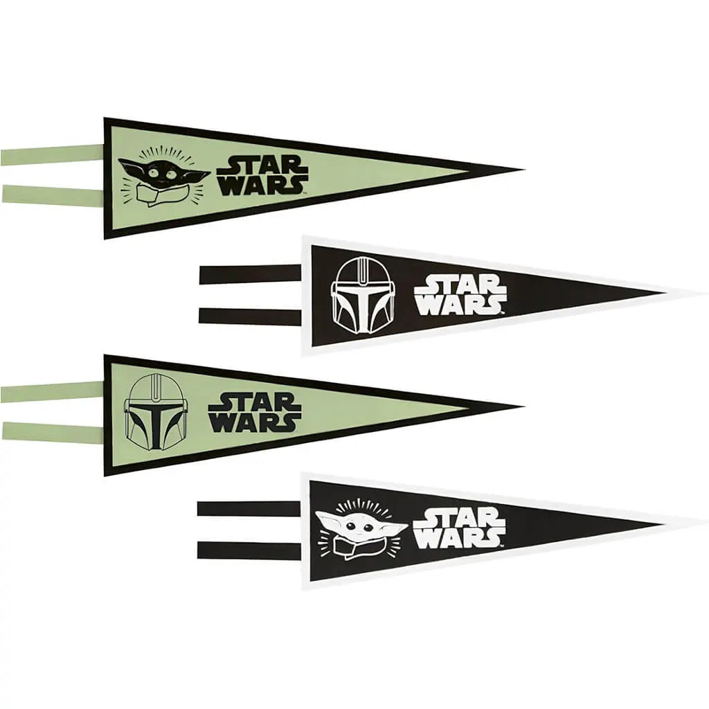 The Child Pennant Flags Assorted, 4ct