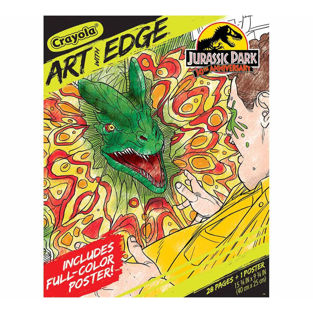 Art with Edge Jurassic Park Coloring Pages 28 Pages