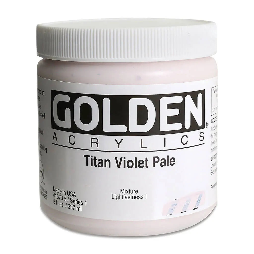 Golden Heavy Body Acrylic 8oz Titan Violet Pale S1