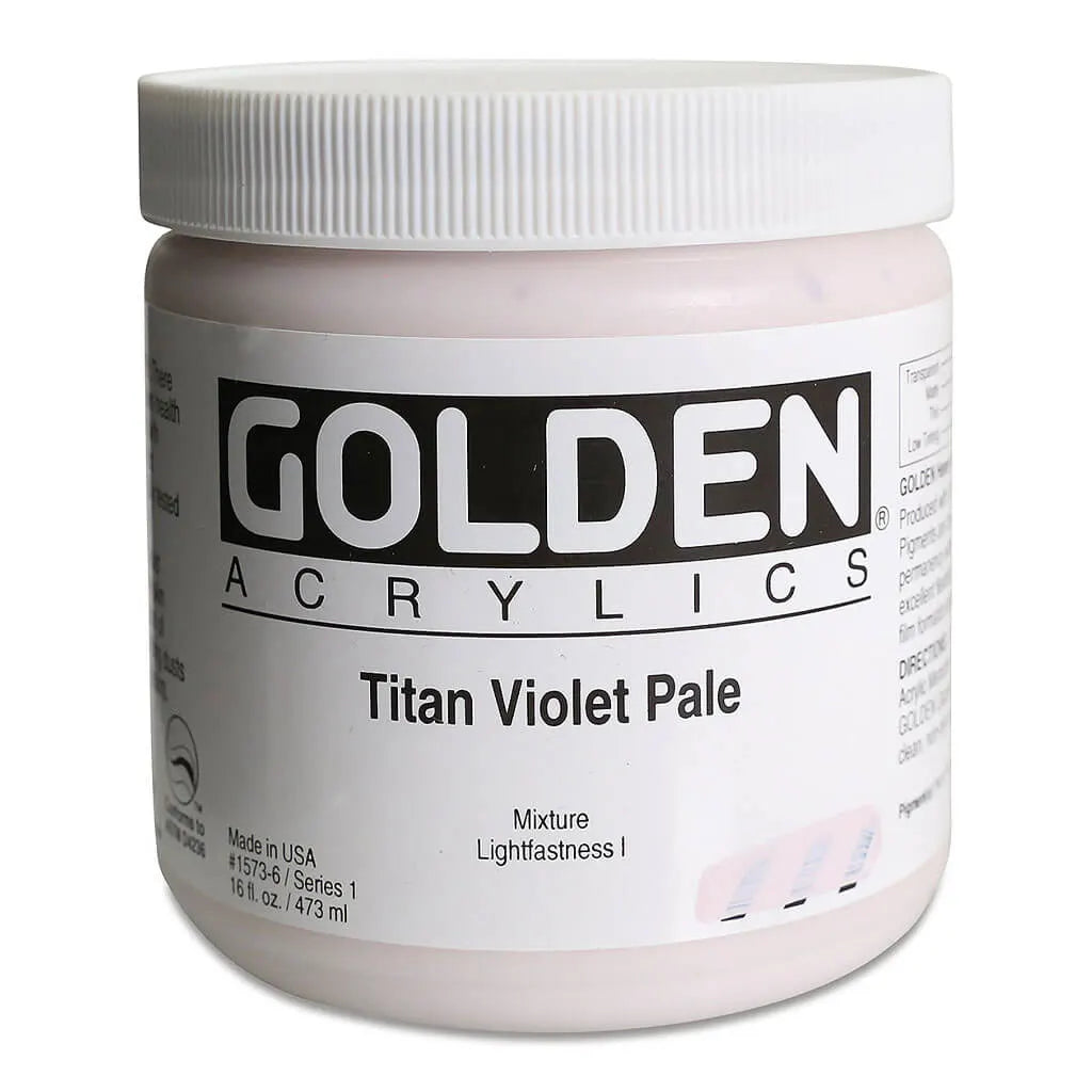Golden Heavy Body Acrylic 16oz Titan Violet Pale S1
