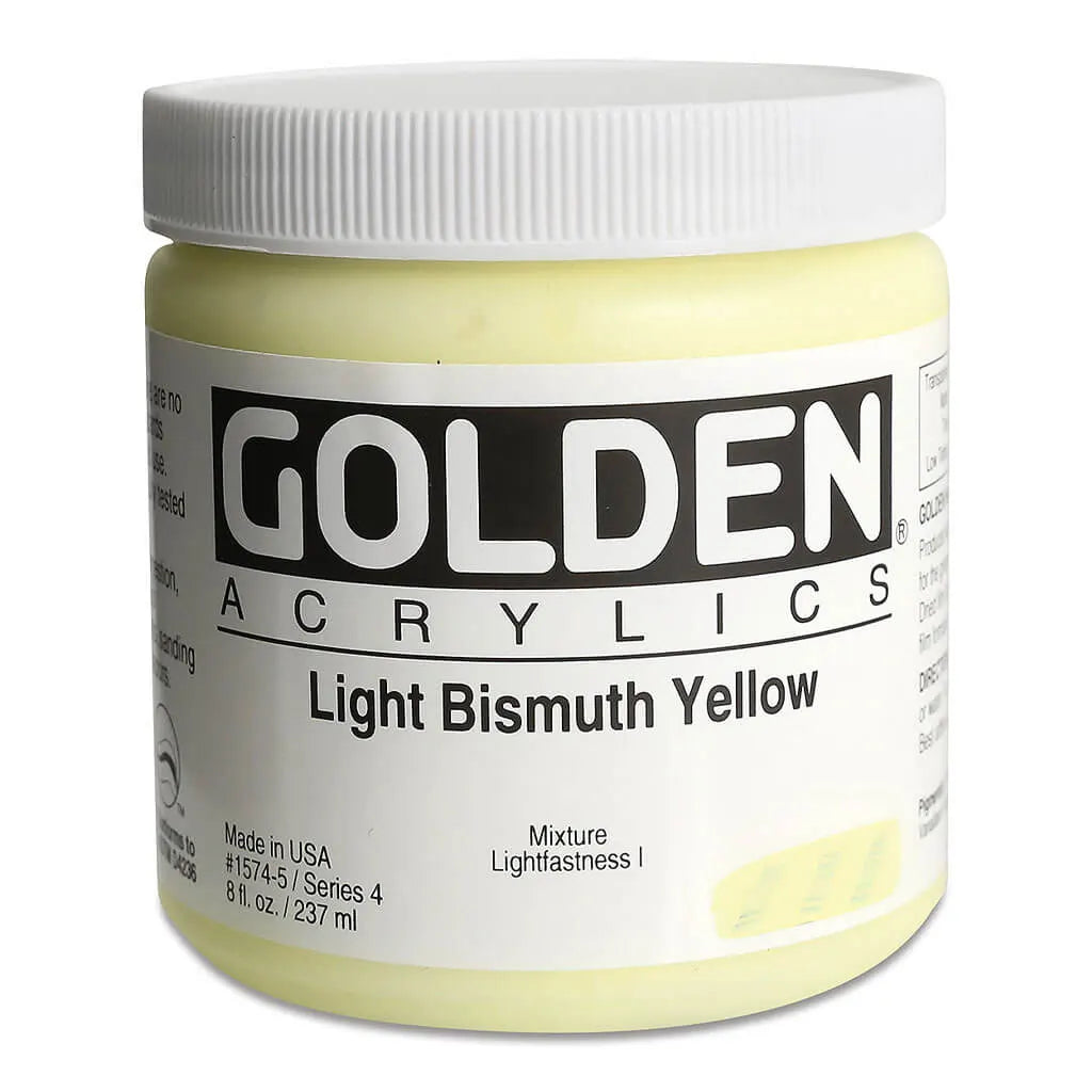 Golden Heavy Body Acrylic 8oz Light Bismuth Yellow S4