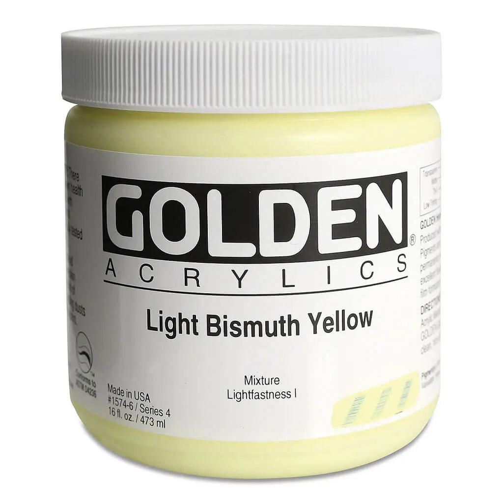 Golden Heavy Body Acrylic 16oz Light Bismuth Yellow