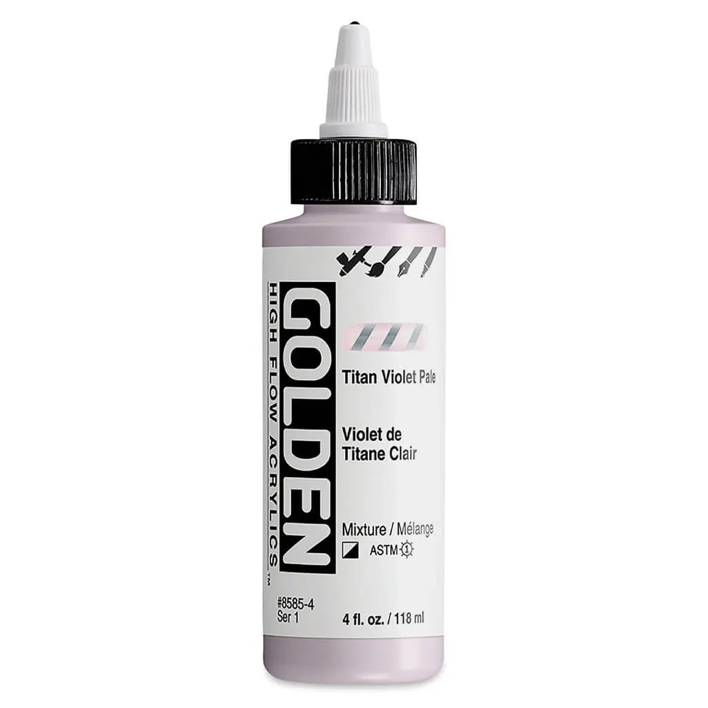 Golden High Flow Acrylic Paint 4oz Titan Violet Pale S1