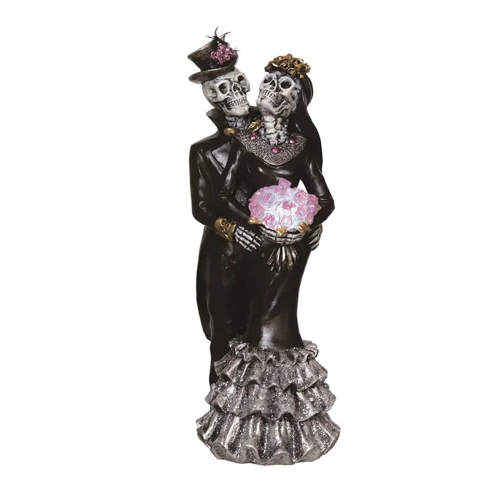 Resin Light Up Day of the Dead Couple Figurine