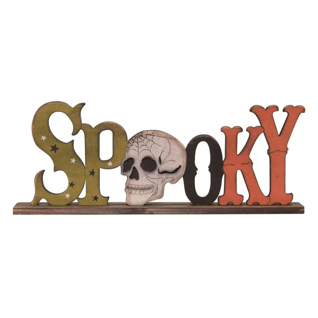 Plywood Spooky Skull Decor