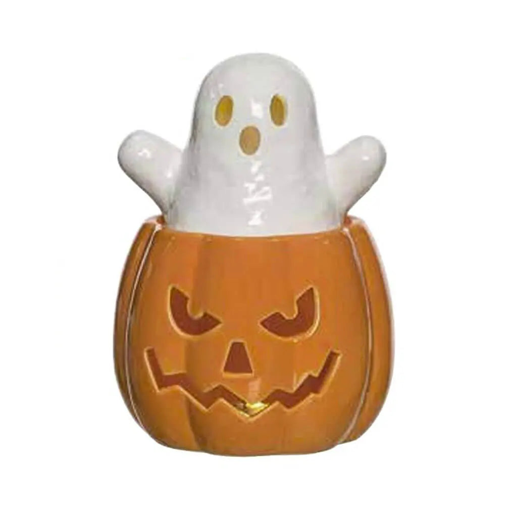 Light Up Ghost &amp; Pumpkin Decor