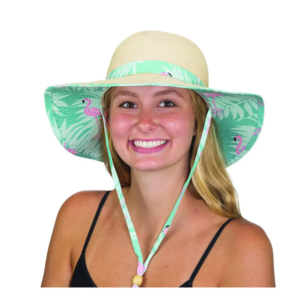 Toyo Swinger Hat with Tropical Print Band