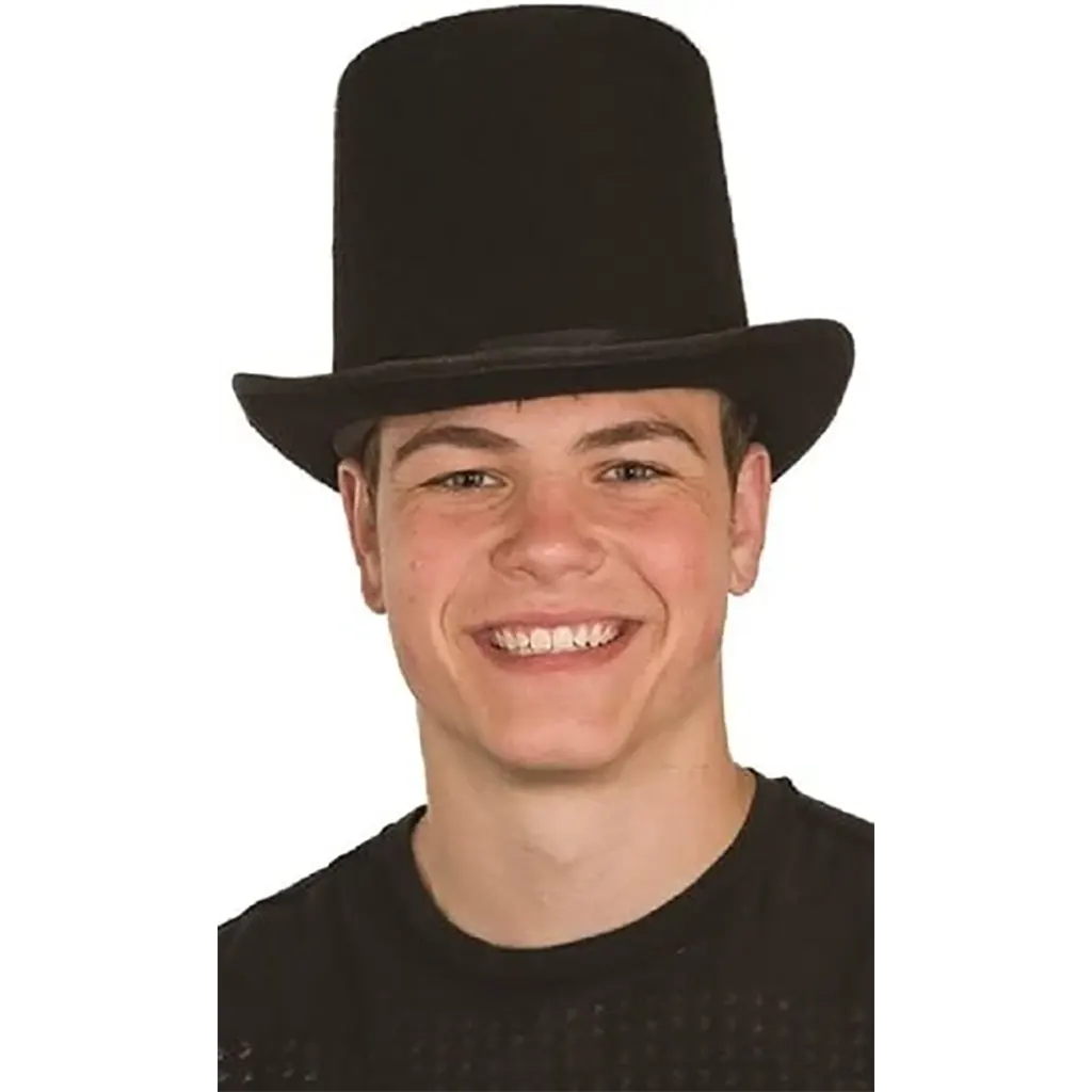 Black Felt Top Hat