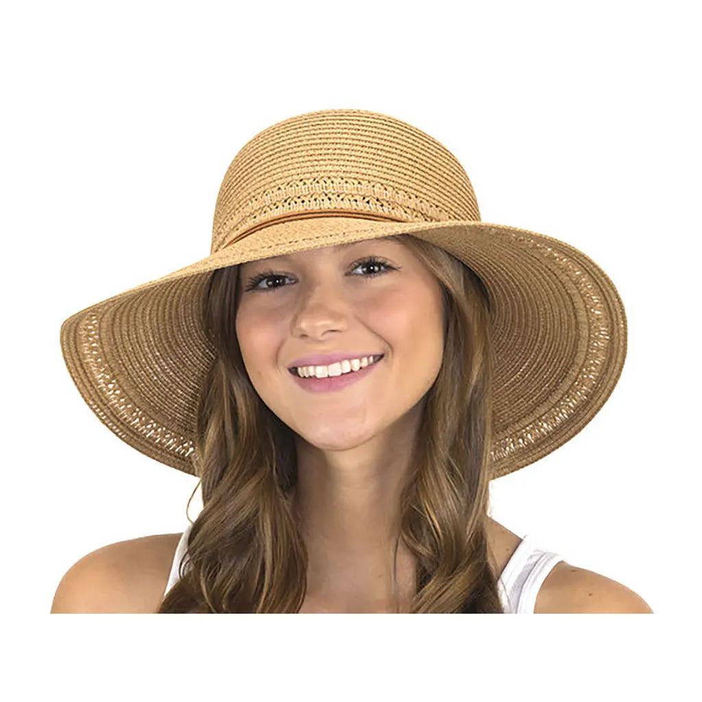 Sewn Braid Toyo Sunhat with White String