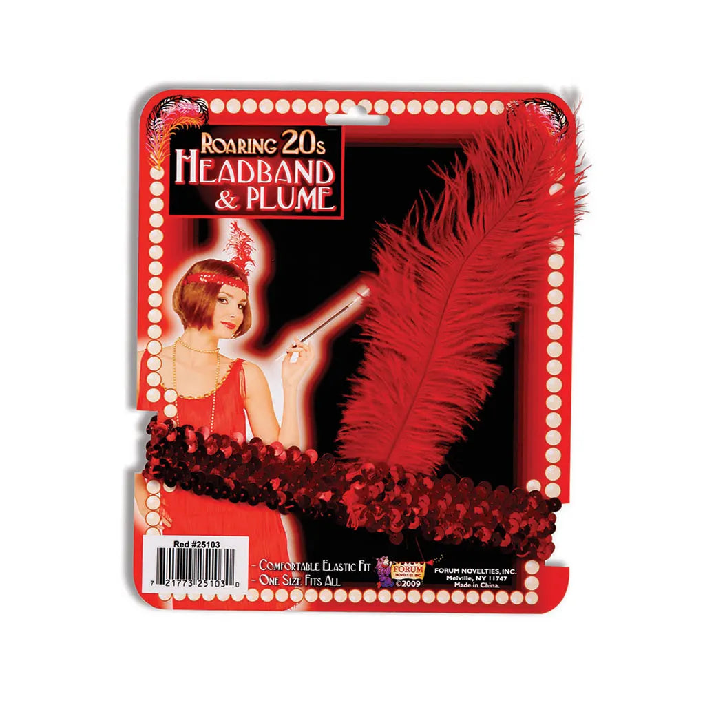 Flapper Headpiece, Red