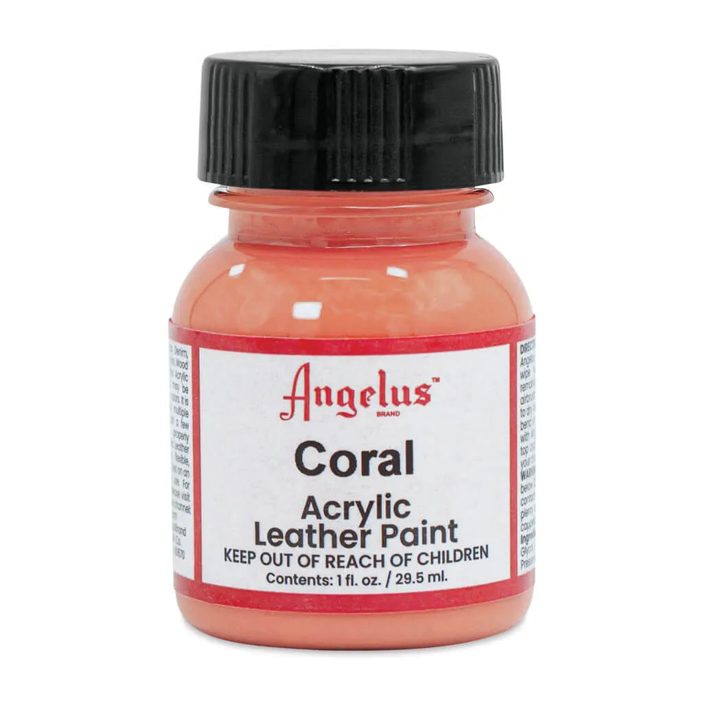 Angelus Acrylic Leather Paint 1oz Coral