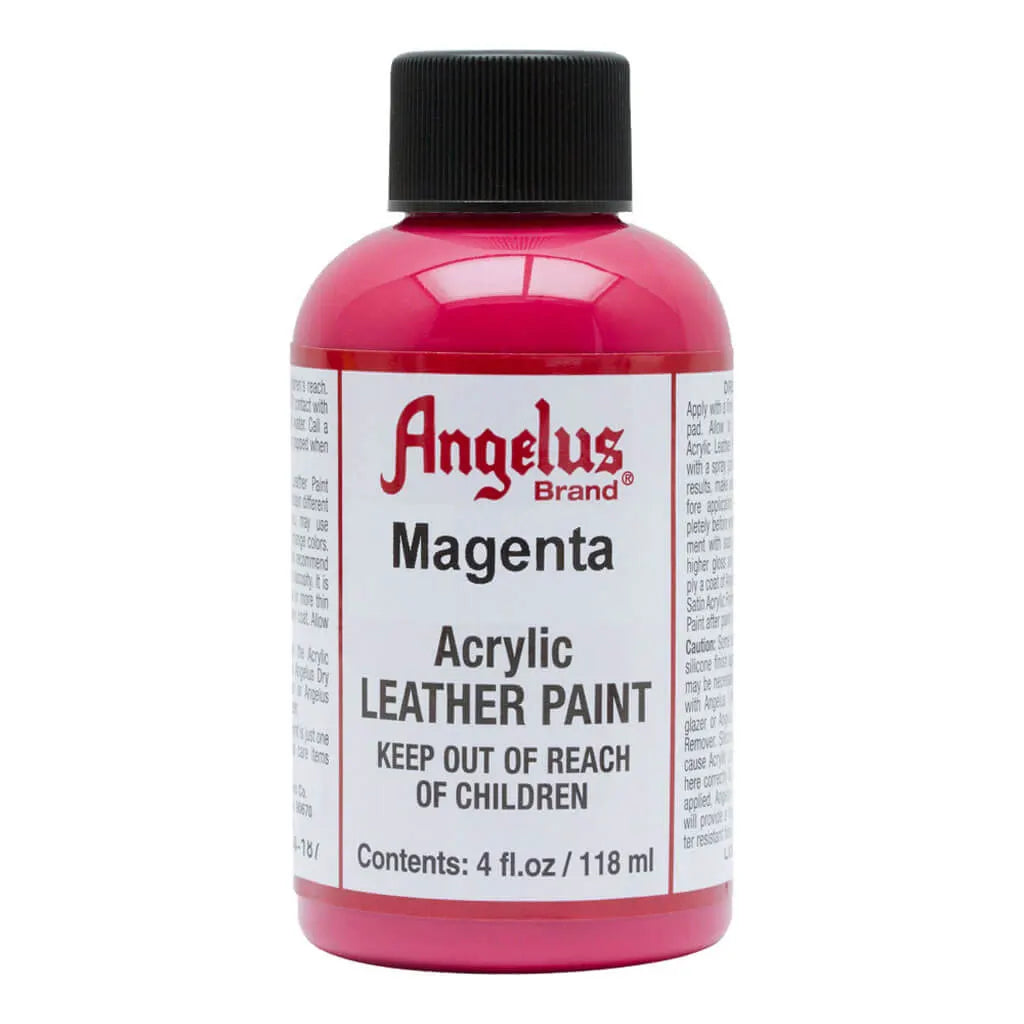 Angelus Acrylic Leather Paint 4oz Magenta