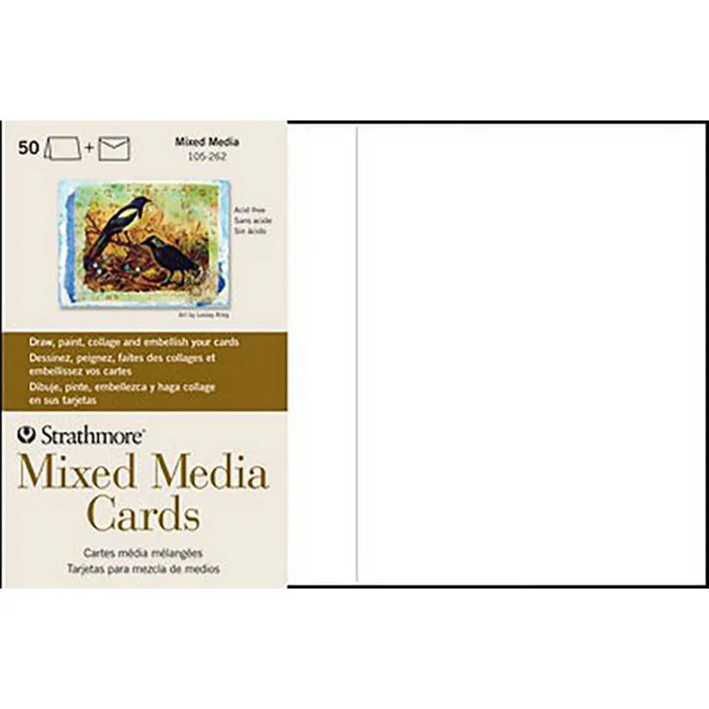 Strathmore Mixed Media Card Full 5x6.875, PK 50