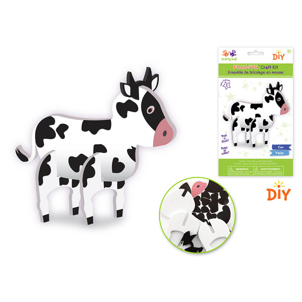 DIY Foam-Fun Standing Kit, Cow