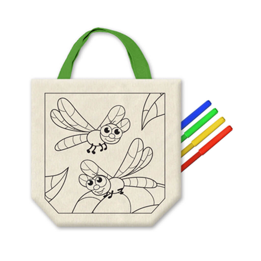 Krafty Kids Kits: Canvas DIY Goody Bags with 4 Markers