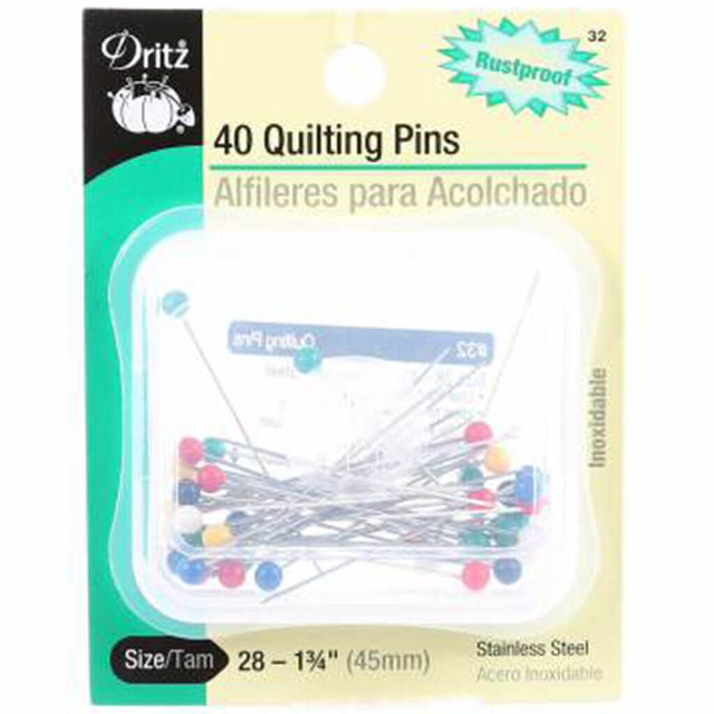 Dritz Quilting Pins 1-3/4" 40ct, Size 28