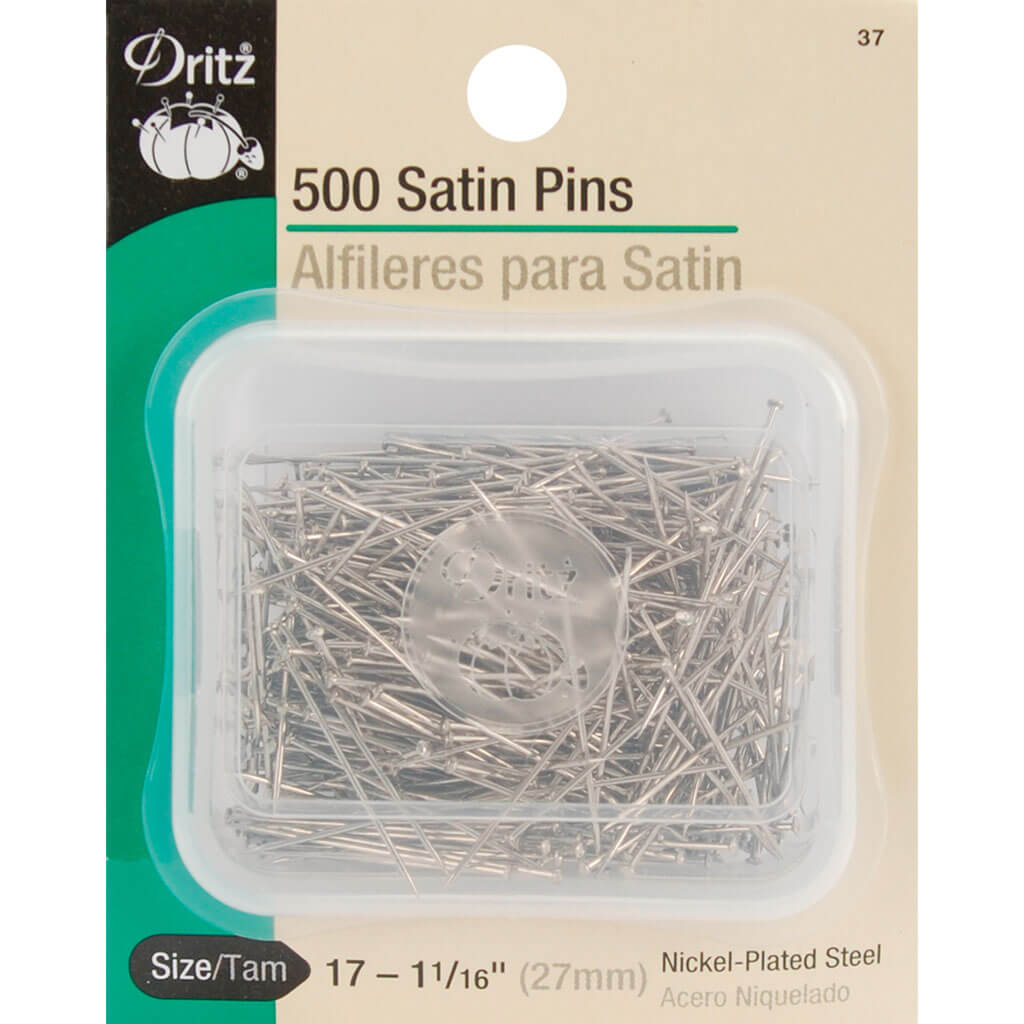 Dritz Satin Pin 1-1/16&quot; 500ct, Size 17