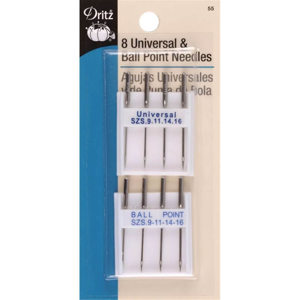 Dritz Universal &amp; Ball Point Machine Needles 8ct