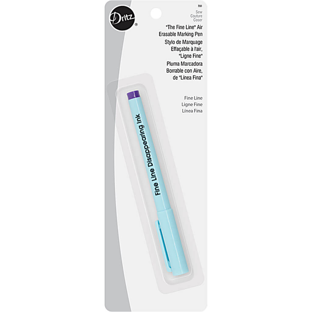 Dritz "The Fine Line" Air Erasable Marking Pen Purple