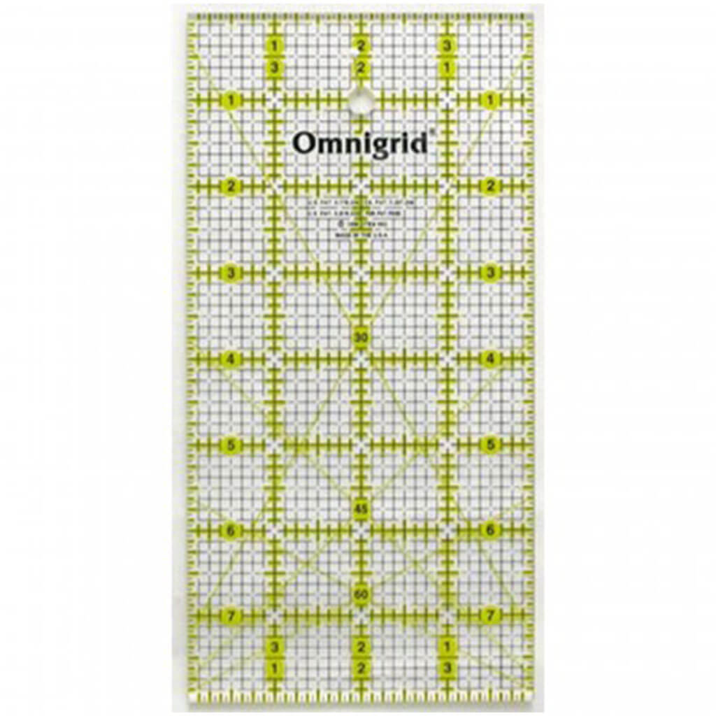 Omnigrid Ruler with Grid 4in x 8in