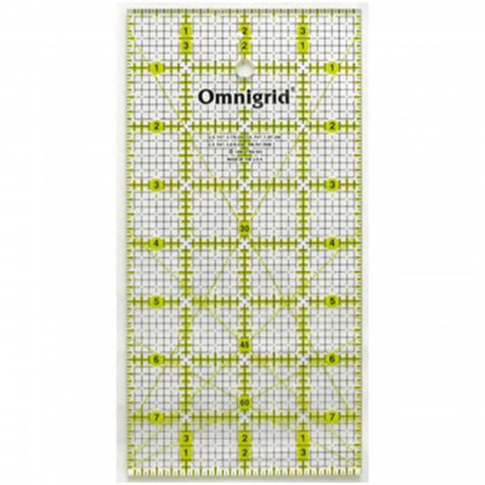 Omnigrid Ruler with Grid 4in x 8in