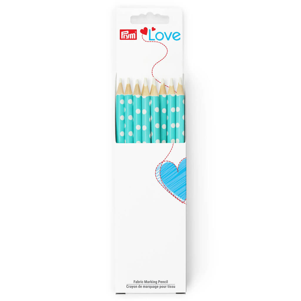 Fabric Marking Pencils 10pc, Turquoise