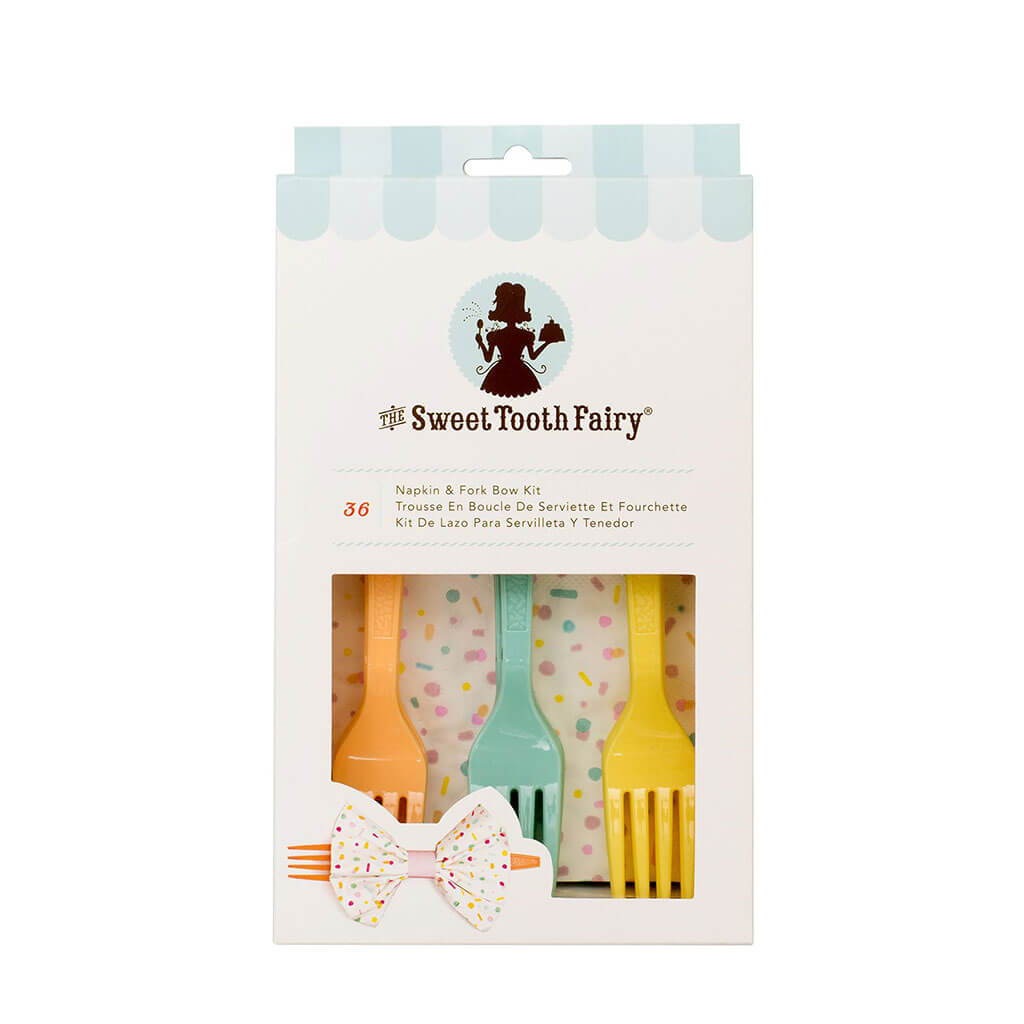 Sweet Tooth Fairy Napkin Fork Bow Kit