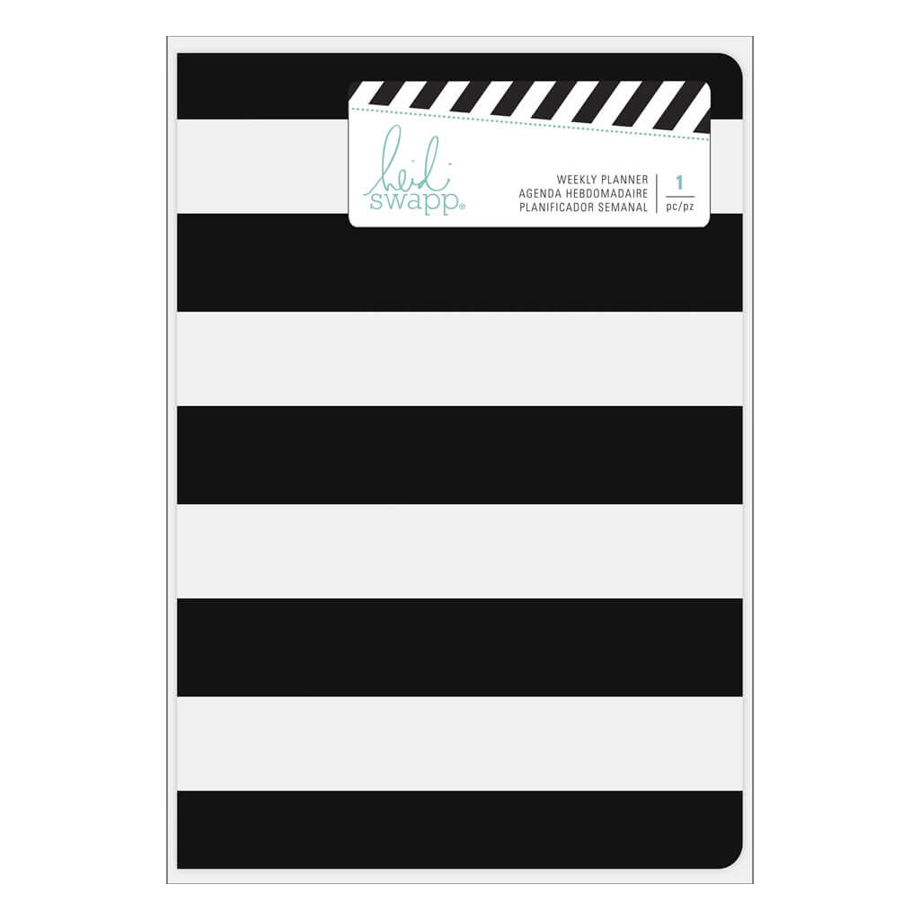 Personal Memory Planner, Black &amp; White stripe