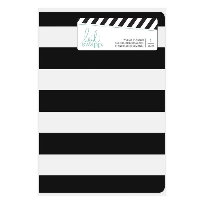 Personal Memory Planner, Black & White stripe