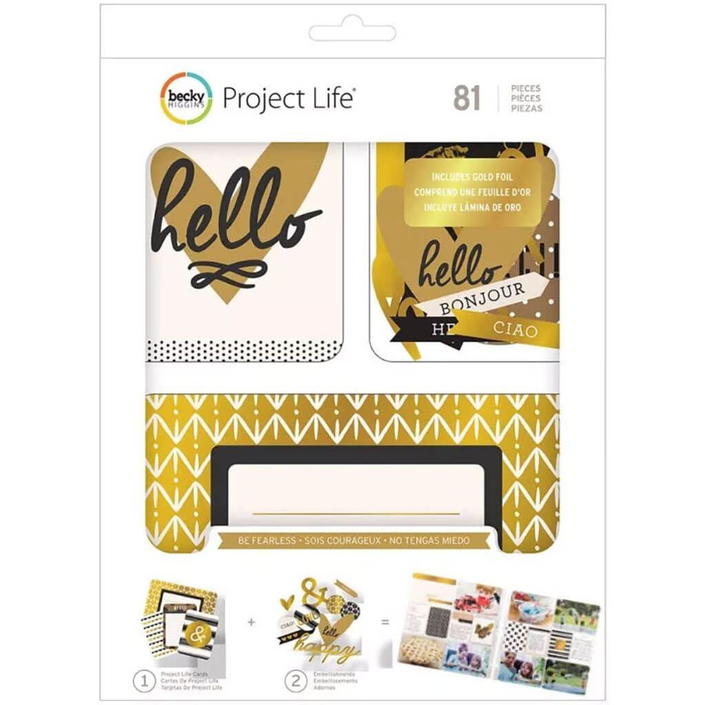 Project Life Value Kit Be Fearless Black/Gold