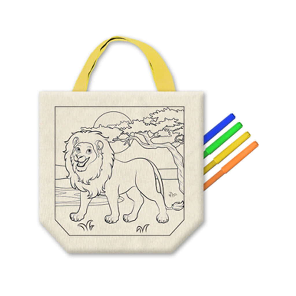 Krafty Kids Kits: Canvas DIY Goody Bags with 4 Markers