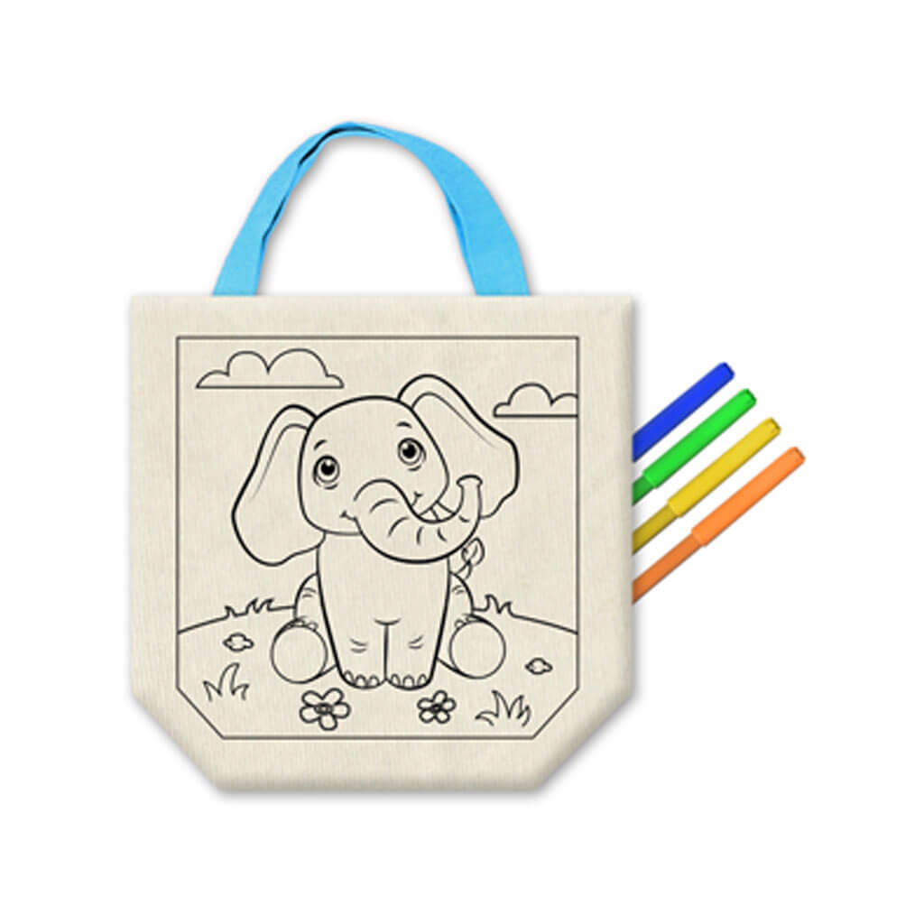 Krafty Kids Kits: Canvas DIY Goody Bags with 4 Markers