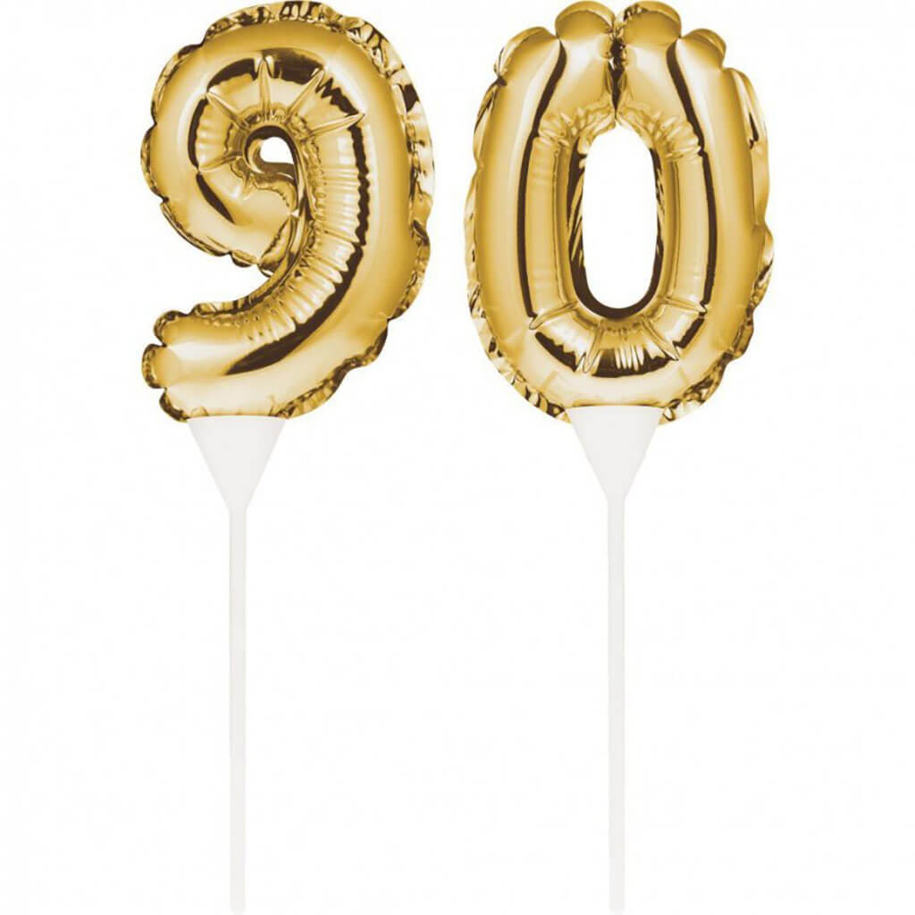 Balloon Cake Topper 90, Gold